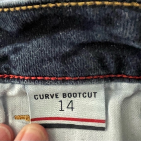 Tommy Hilfiger Curvy Bootcut Jeans | Size 14 | Blue - Picture 6 of 12